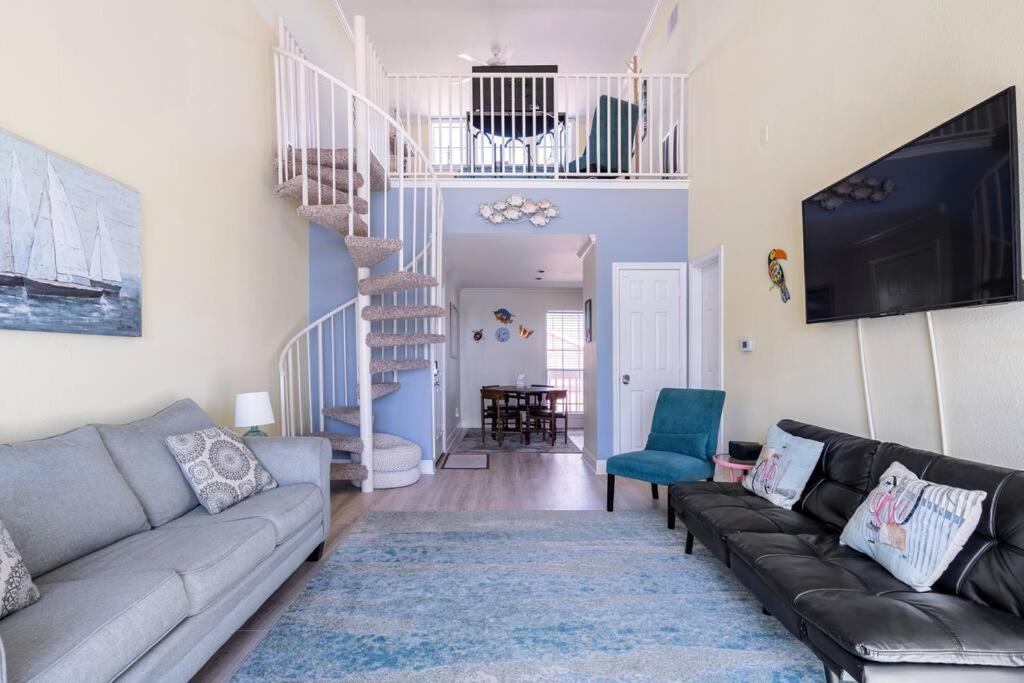 Apartamento Oceanfront At The Dawns Galveston Exterior foto